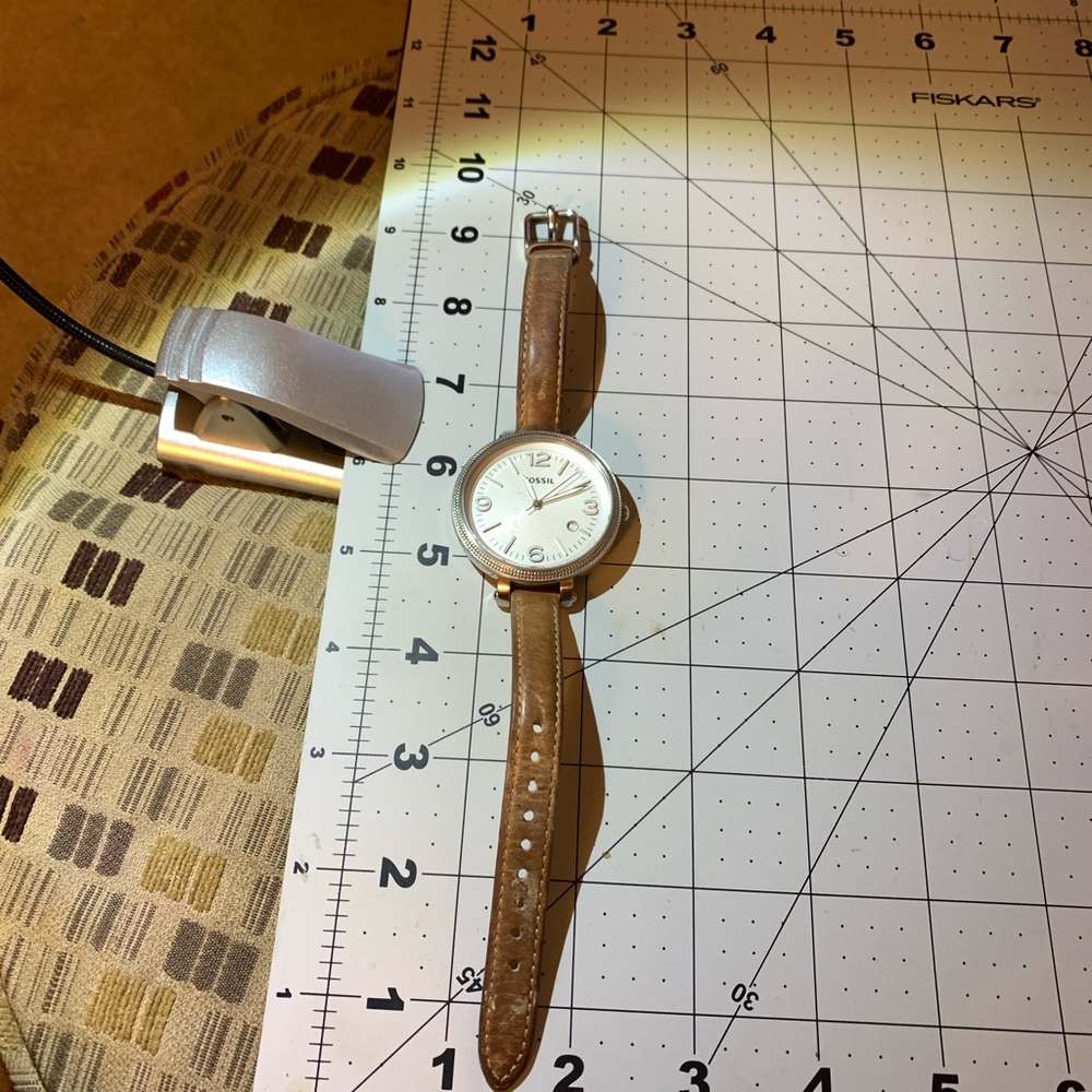Fossil Brown Leather Strap Smartwatch